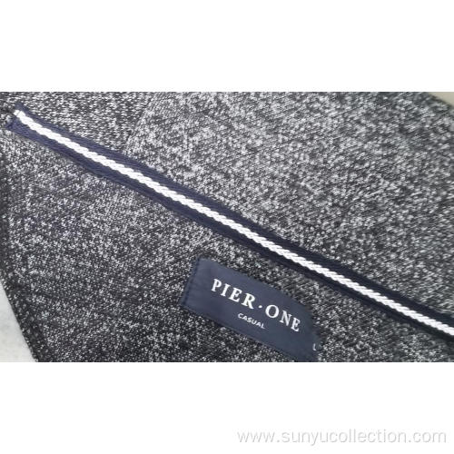 Men's fleece coat without hood